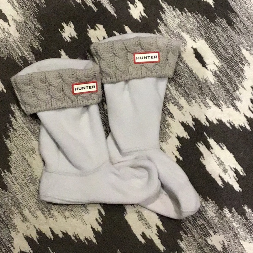 Kids knitted cuff boot socks